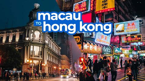 HONG KONG TO MACAU BY FERRY or BUS (via Sea Bridge).